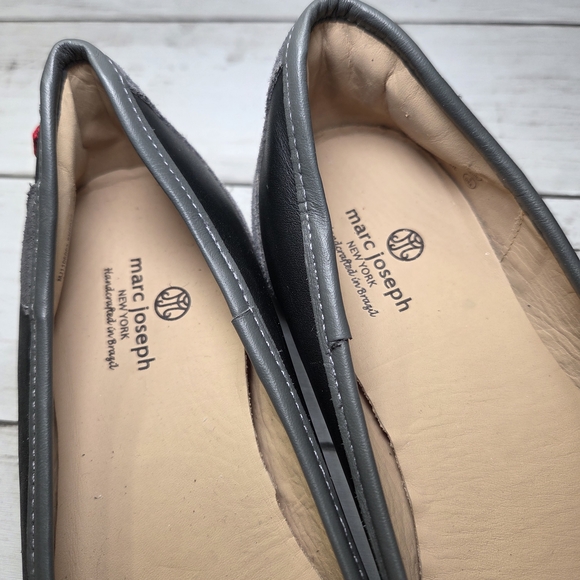 Marc Joseph Gray and Black Women's Flats - Picture 2 of 9